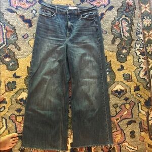 Carly Jean Los Angeles Holland Classic Blue Wide-Leg Jeans, Size 11